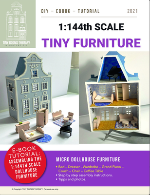 Furniture-Set for Patrician Residence or other Micro-Dollhouses – 1/144 scale