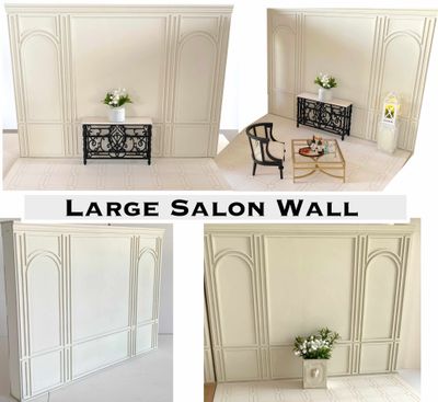 The Large Salon Wall - Luxurious wall with plenty of presentation space – 1:6 scale DIY kit