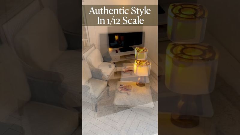 Dollhouse Low-board TV Table – 1:12 scale