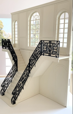 1:12 scale Split Staircase – the Grand Hotel Selection DIY kit Dollhouse Diorama