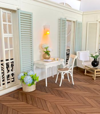 1:12 scale Italian Suite Wall – the Grand Hotel Selection DIY kit Dollhouse Diorama