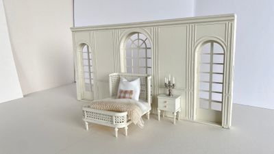 1:12 scale Foyer Wall – the Grand Hotel Selection DIY kit Dollhouse Diorama