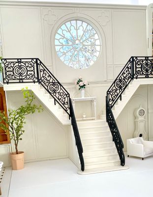 1:12 scale Cathedral Window Wall – the Grand Hotel Selection DIY kit Dollhouse Diorama