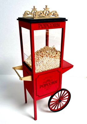 Vintage Popcorn Stand – 1-6 scale fashion doll furniture - Easy DIY kit