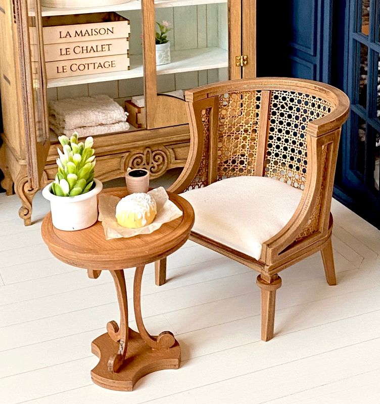 Regency / Empire Style Side Table – 1-6 scale fashion doll furniture – complete DIY kit