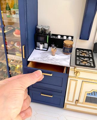Kitchen Cabinets – 1-6 scale fashion doll furniture - DIY kit