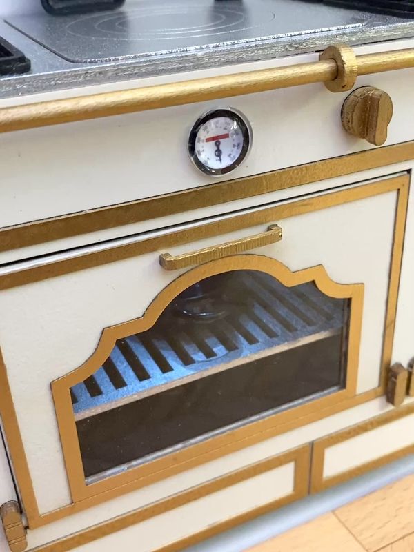 Range Cooker, Range Hood – 1-6 scale fashion doll furniture - DIY kit