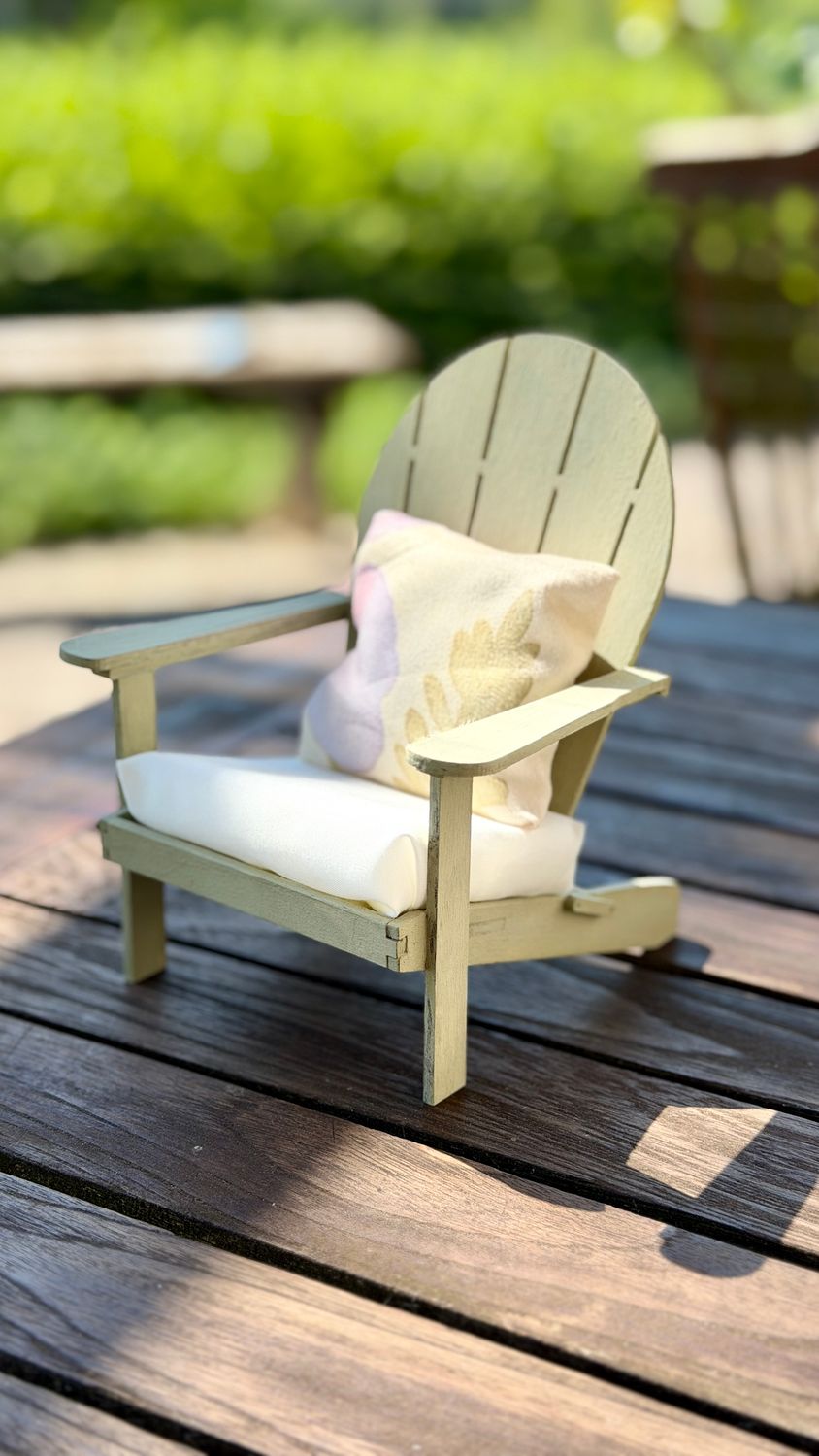 Deck Chair | 1-6 scale Dollhouse Garden Terrace Beach Lounge