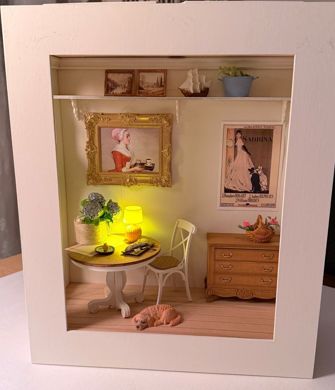 Roombox Wall Diorama Box Shadow Frame – 1:12 scale DIY kit