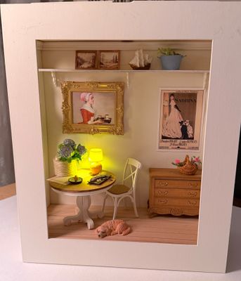 Roombox Wall Diorama Box Shadow Frame – 1:12 scale DIY kit
