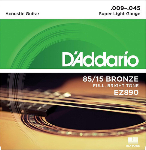 Encordado D'addario Guitarra Eléc/acustica Ez890 Cuerda 0.09