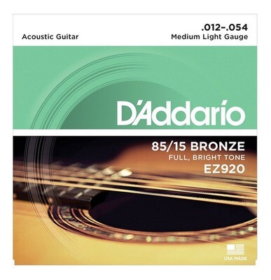 Encordado D'addario Guitarra Eléc/acustica Ez920 Cuerda 0.12