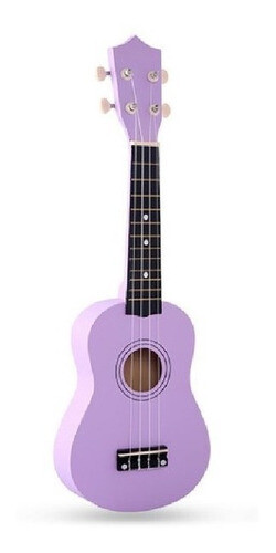 Ukelele Violeta Claro Soprano C/ Funda + Pua Y Cuerda De Regalo