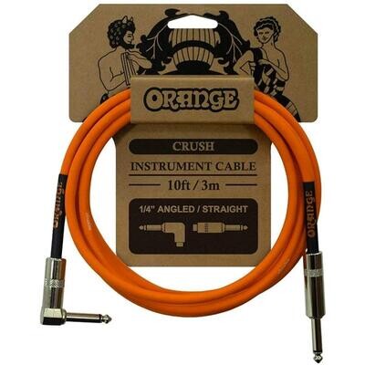 Cable Orange Angular de Instrumento de 3mts