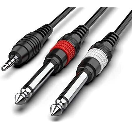 Cable Audio Adam Hall Plug estéreo a 2 Plug mono x 3mts.