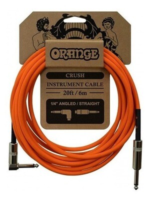Cable Orange Angular de Instrumento de 6mts