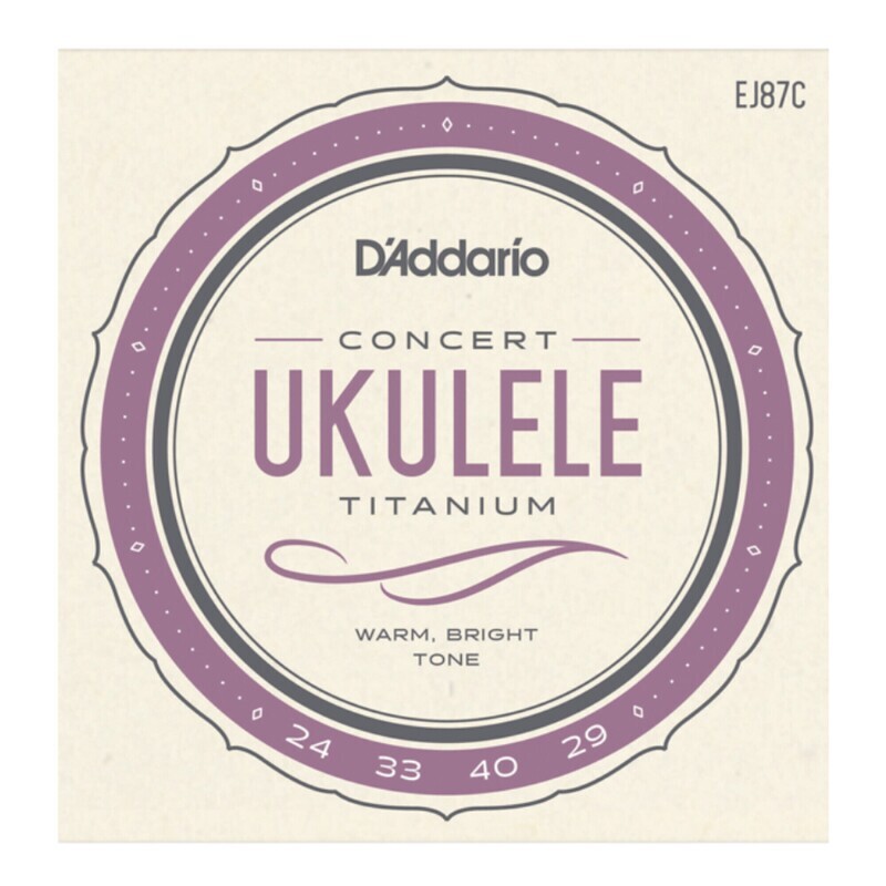Encordado Ukelele Daddario Ej87c Titanium Concert