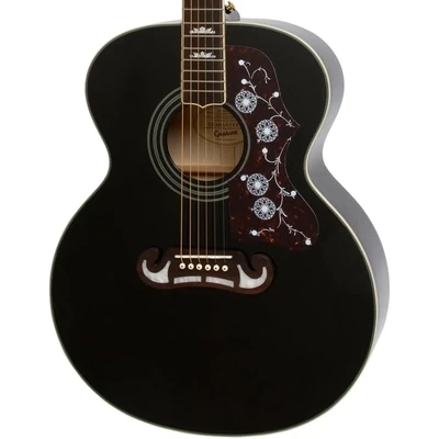 Guitarra Electroacústica EpiPhone EJ-200SCE Black