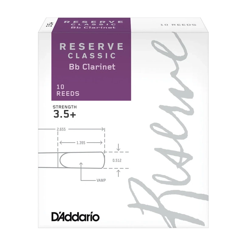 Caña Clarinete Rico Reserve Classic 3.5