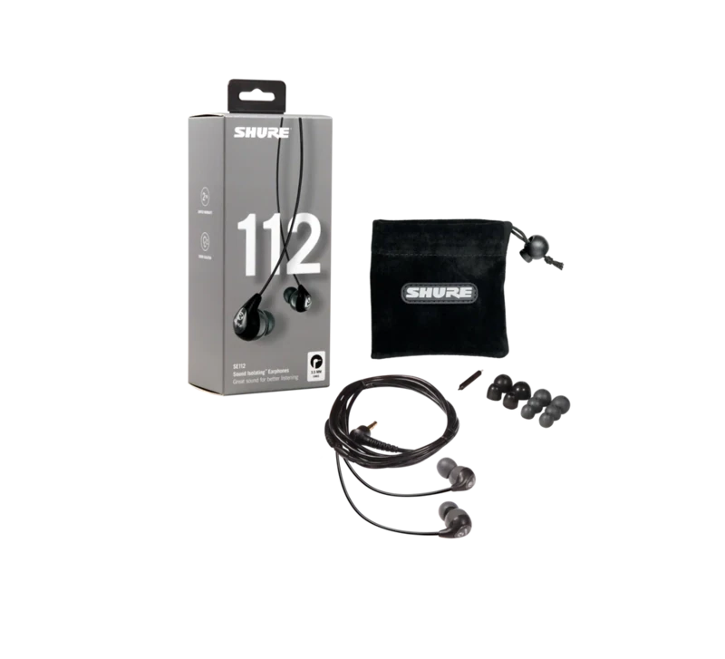Auriculares marca  Shure modelo Se112gr color Gris