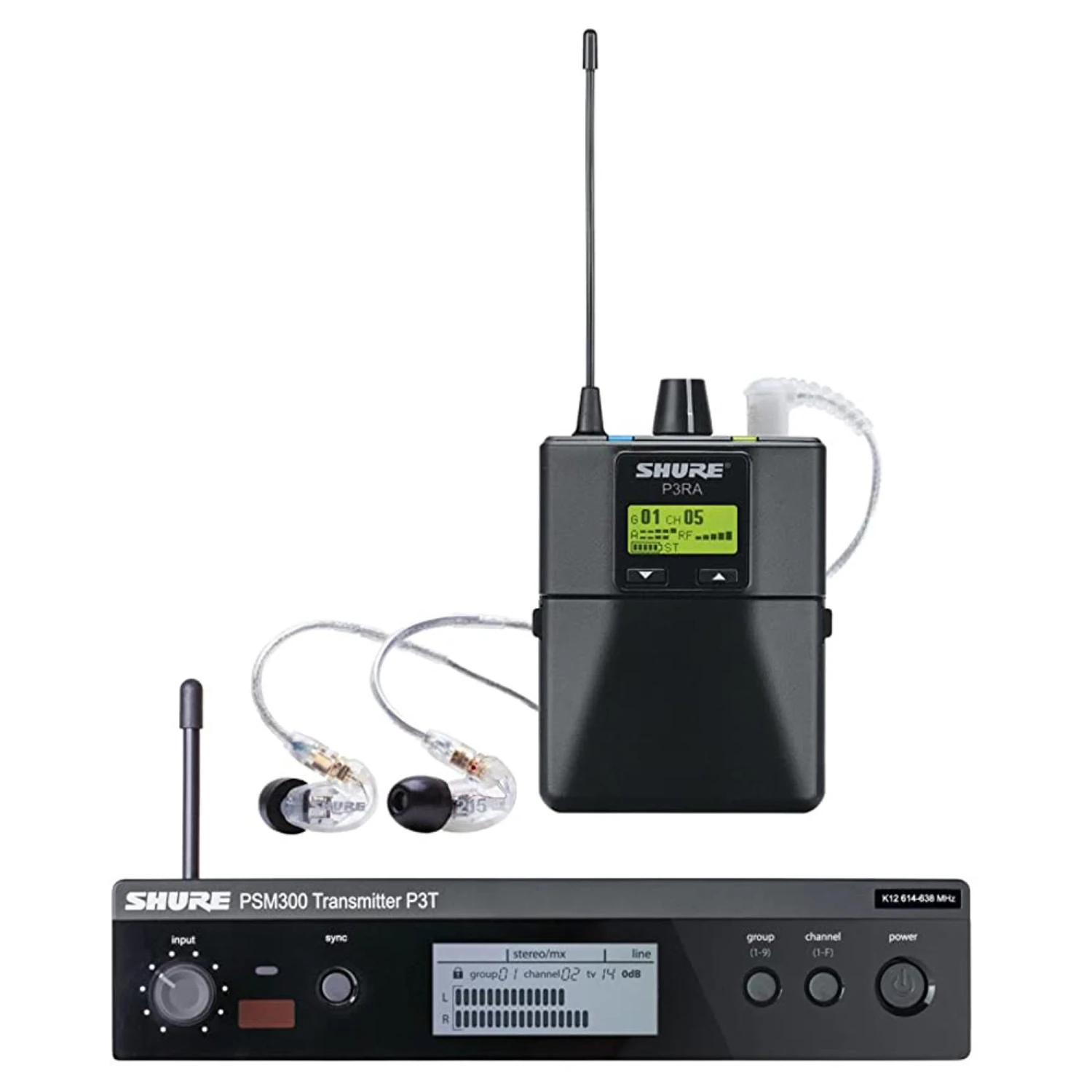 Sistema De Monitoreo In Ear Shure P3tra215cl Psm