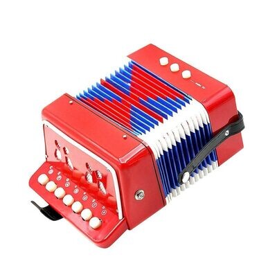 Acordeon Infantil color rojo marca Purple Turtle