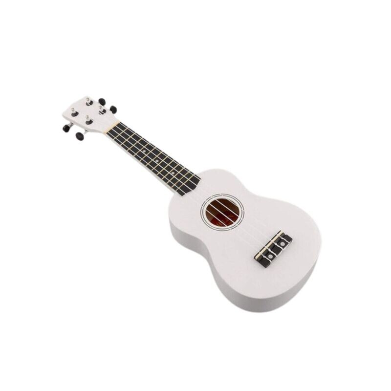 Ukelele Blanco Soprano C/ Funda + Pua Y Cuerda De Regalo