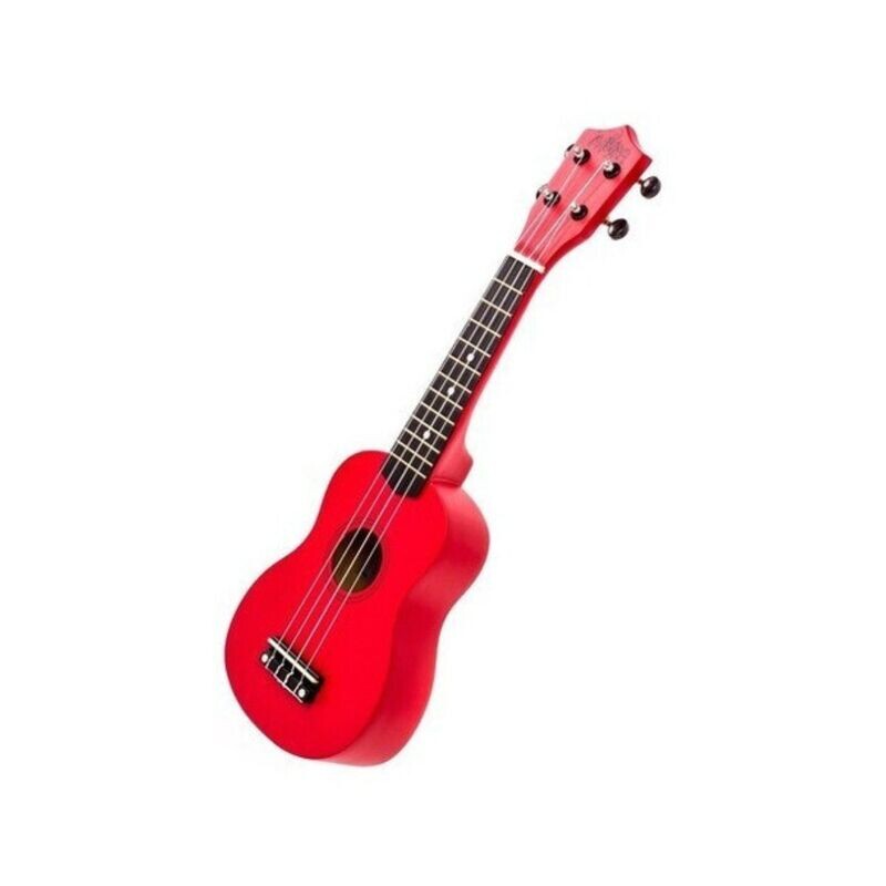 Ukelele Rojo Soprano C/ Funda + Pua Y Cuerda De Regalo