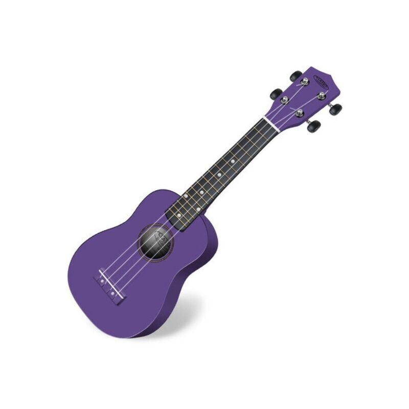 Ukelele Violeta Soprano C/funda + Pua Cuerda De Regalo