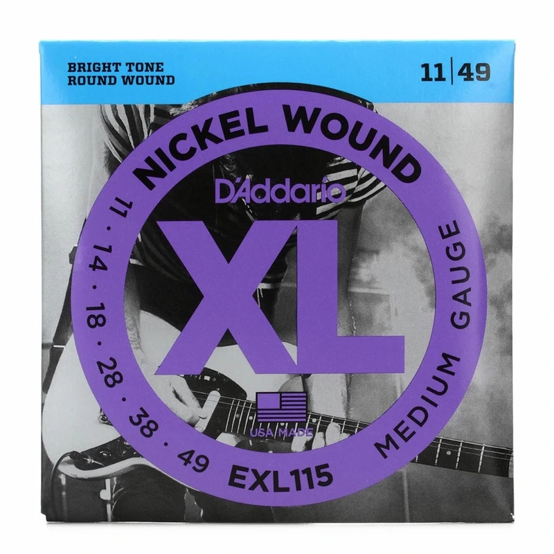 Encordado D&#39;addario Guitarra Electrica Exl115 Cuerdas 0.11
