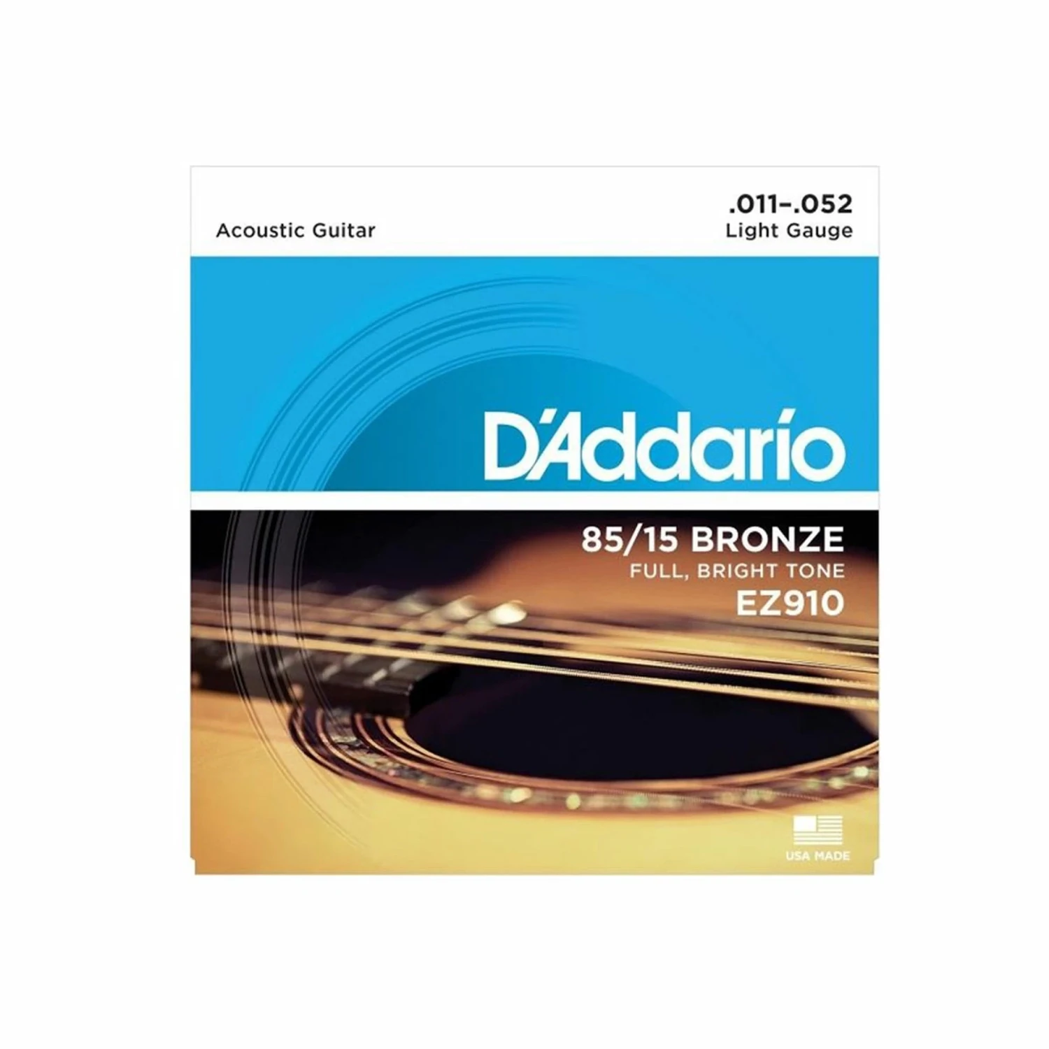 Encordado D'addario Guitarra Eléc/acustica Ez910 Cuerda 0.11