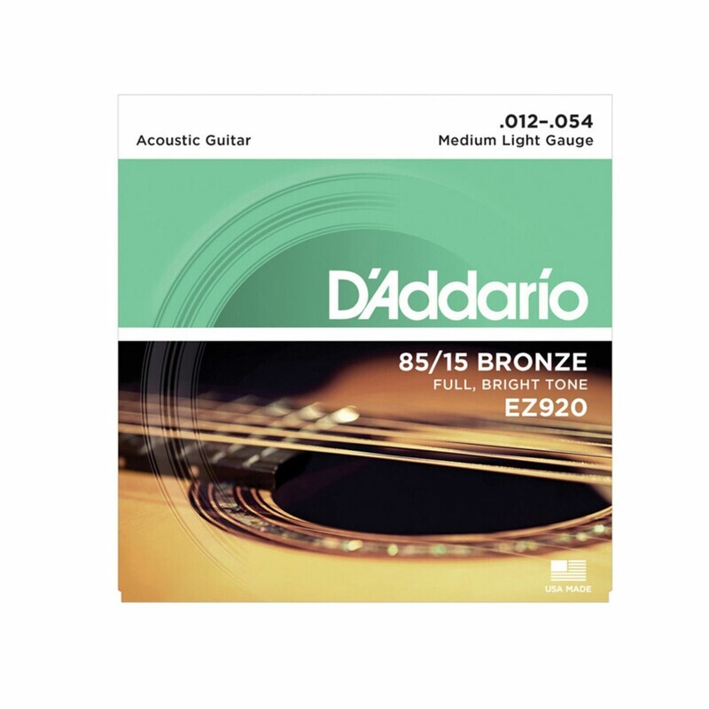 Encordado D&#39;addario Guitarra Eléc/acustica Ez920 Cuerda 0.12