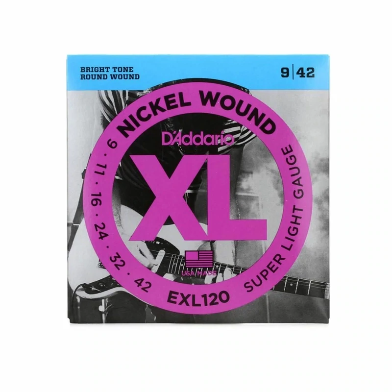 Encordado D&#39;addario Guitarra Electrica Exl120 Cuerdas 0.09