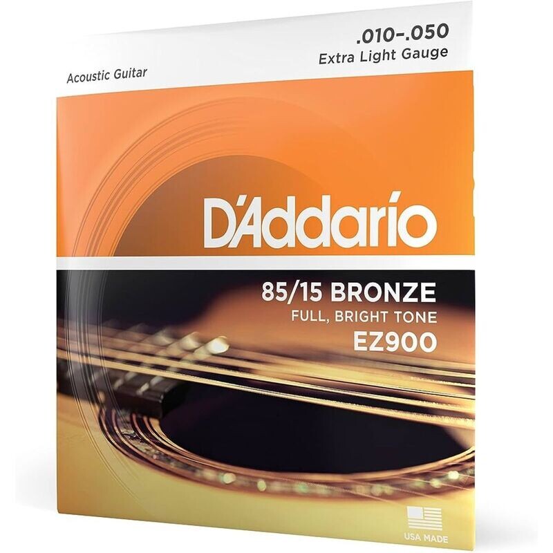 Encordado D&#39;addario Guitarra Eléc/acustica Ez900 Cuerda 0.10