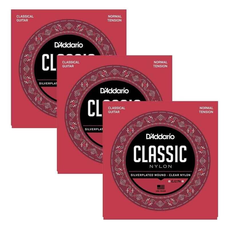 Encordado Guitarra Clasica D&#39;addario Classic Ej27n Pack X3