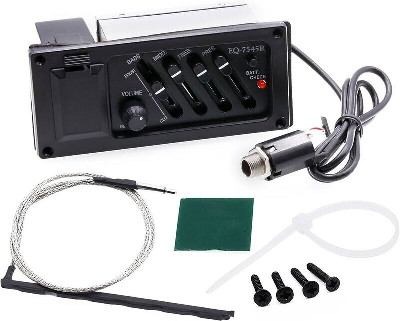 Pre-amp Guitarra Acustica Ecualizador De 4 Bandas Eq-7545r