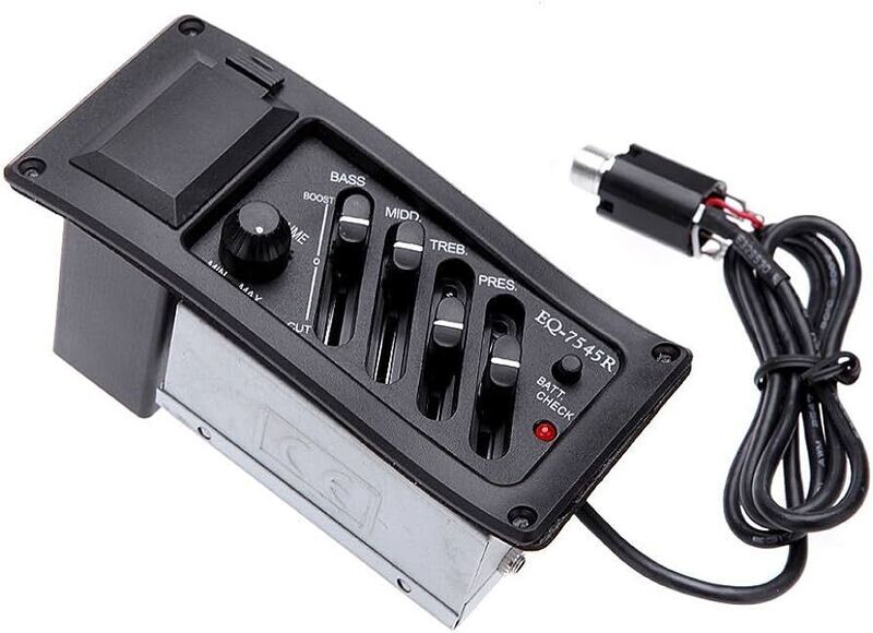 Pre-amp Guitarra Acustica Ecualizador De 4 Bandas Eq-7545r
