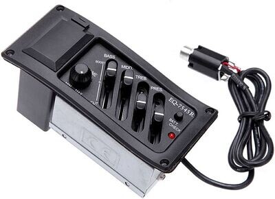 Pre-amp Guitarra Acustica Ecualizador De 4 Bandas Eq-7545r