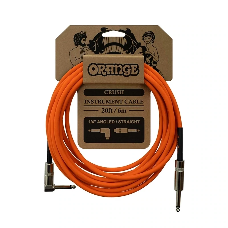 Cable Orange angular de Instrumento de 6mts