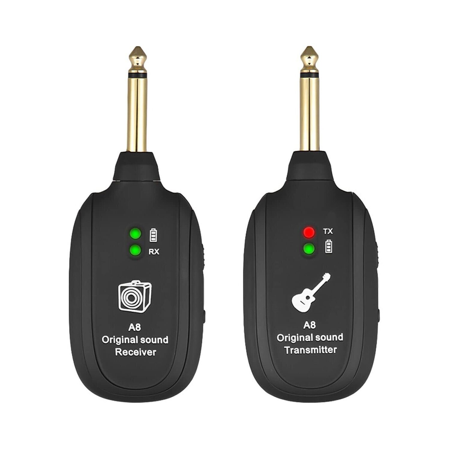 Sistema inalambrico A8 UHF P/Guitarra y Bajos