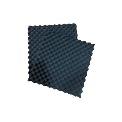 Pack x10 de paneles acústicos ondulados Negro