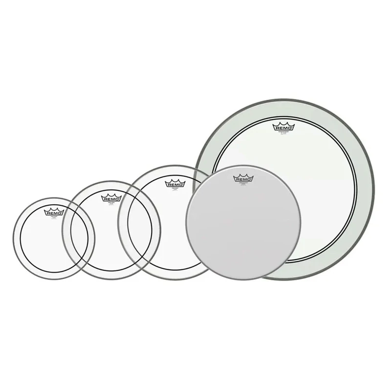 Parche Pack Remo Pinstripe Clear 10/12/14/22 Amb14