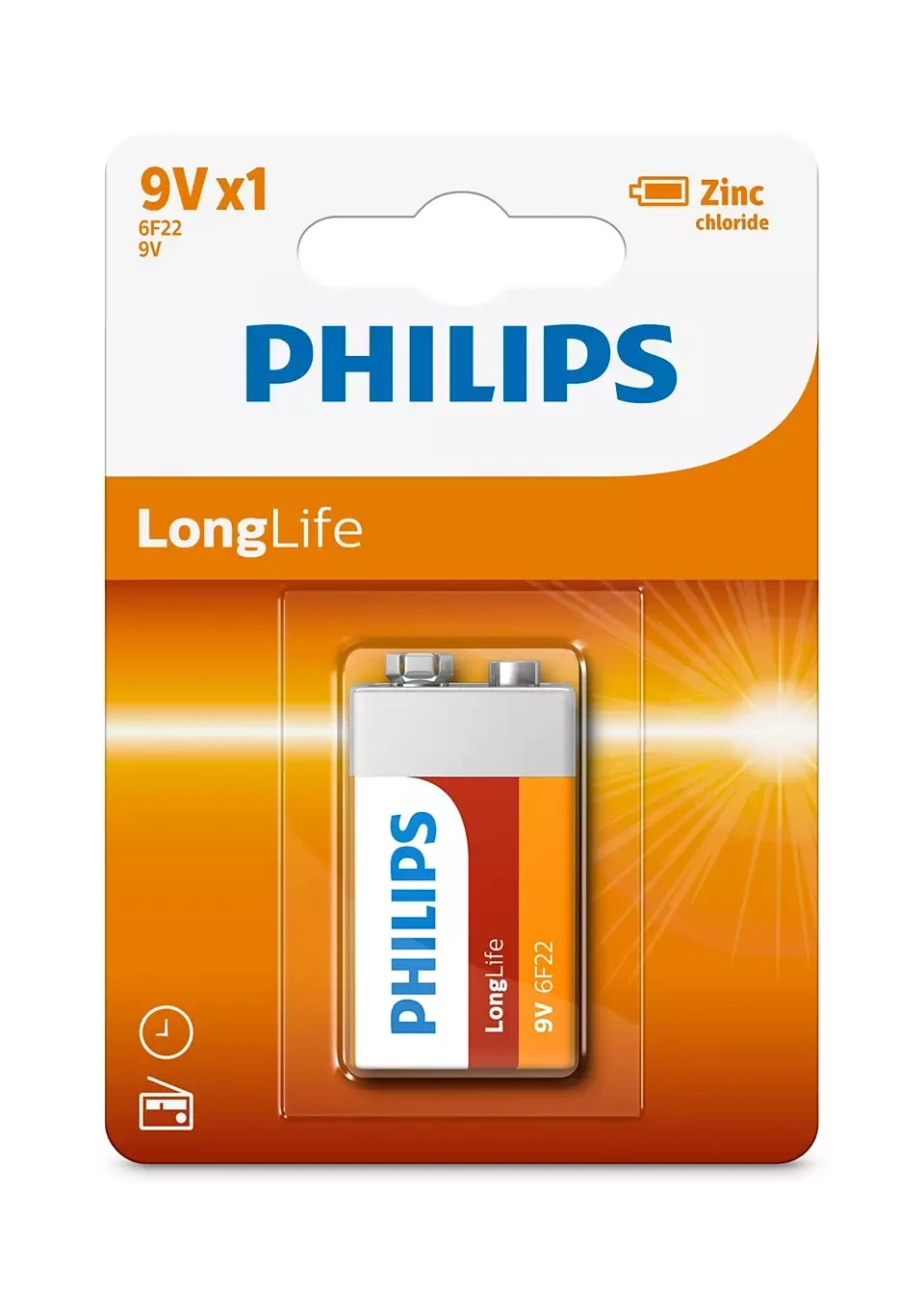 Bateria Philips 9v X1 Zinc