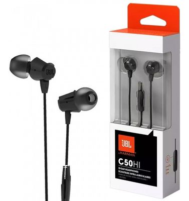 Auriculares JBL C50HI manos libre negro Auriculares JBL C50HI manos libre negro