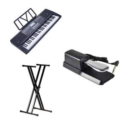 Pack Organo Yongmei YM928 + Pedal Sustain + Soporte P/ teclado doble