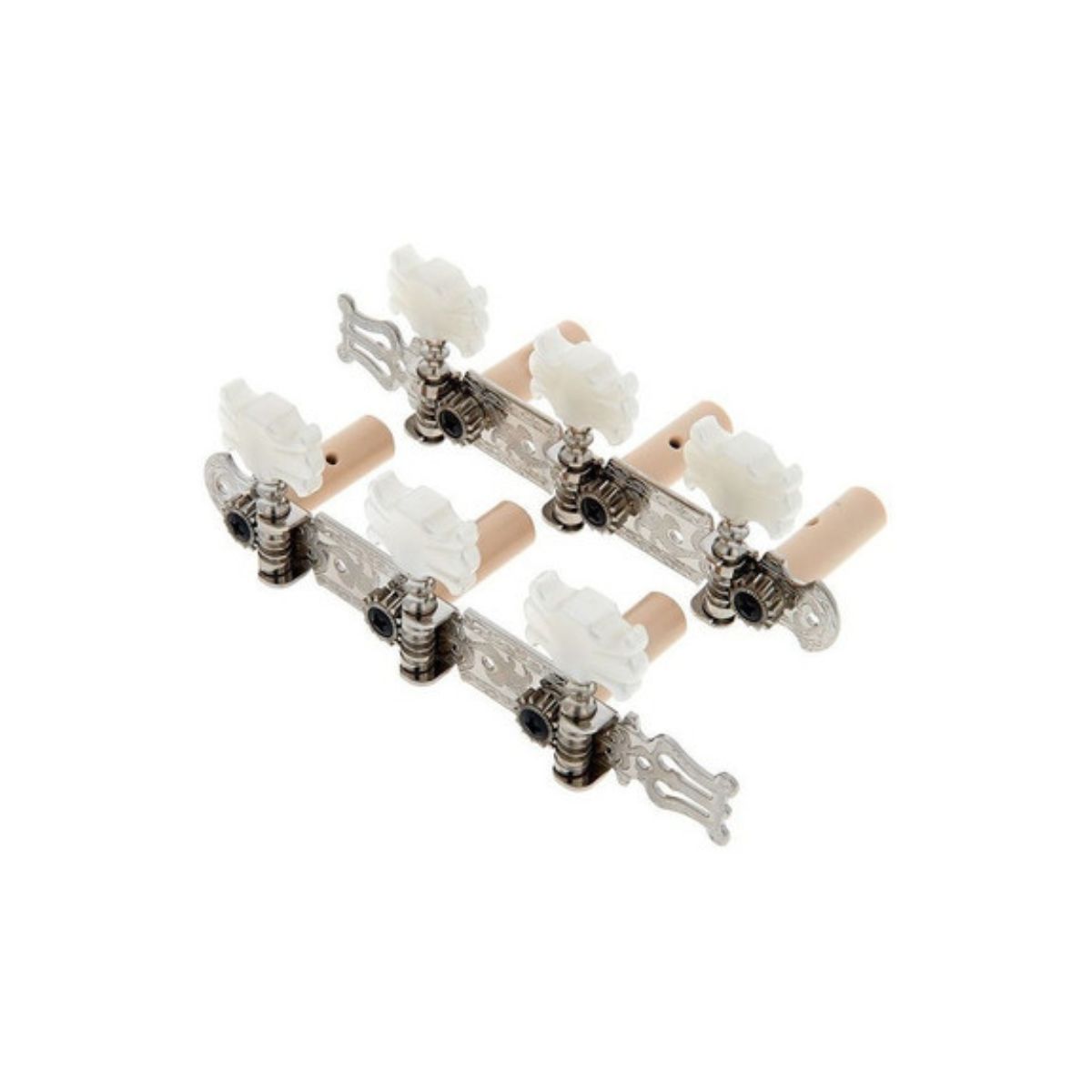 Clavijas De Afinacion Para Guitarra Clasica Pase Grueso, Color Disponible: Plateado