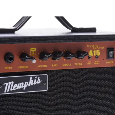 Amplificador De Guitarra marca Memphis modelo Ak15 15w Acústica