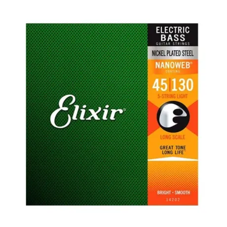 Encordado Bajo Elixir Nanoweb 045-130 Light 5 Str.