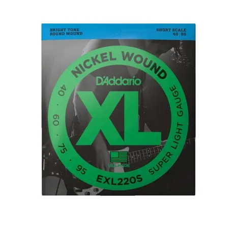 Encordado Bajo Daddario Exl220s Xl 40-95 Short Scale