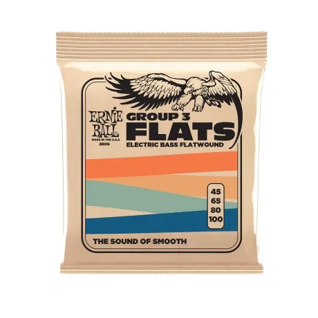 Encordado Bajo Ernie Ball Flatwound Group 2.5 0.45-1.05